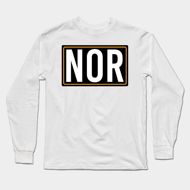 Norris - Driver Tag Long Sleeve T-Shirt by GreazyL